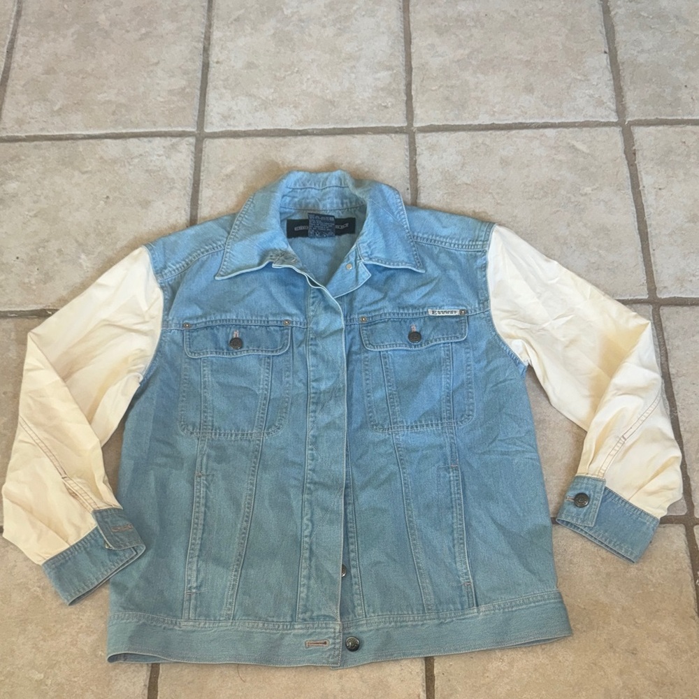 Rare Escada Sports 2 tone denim jacket